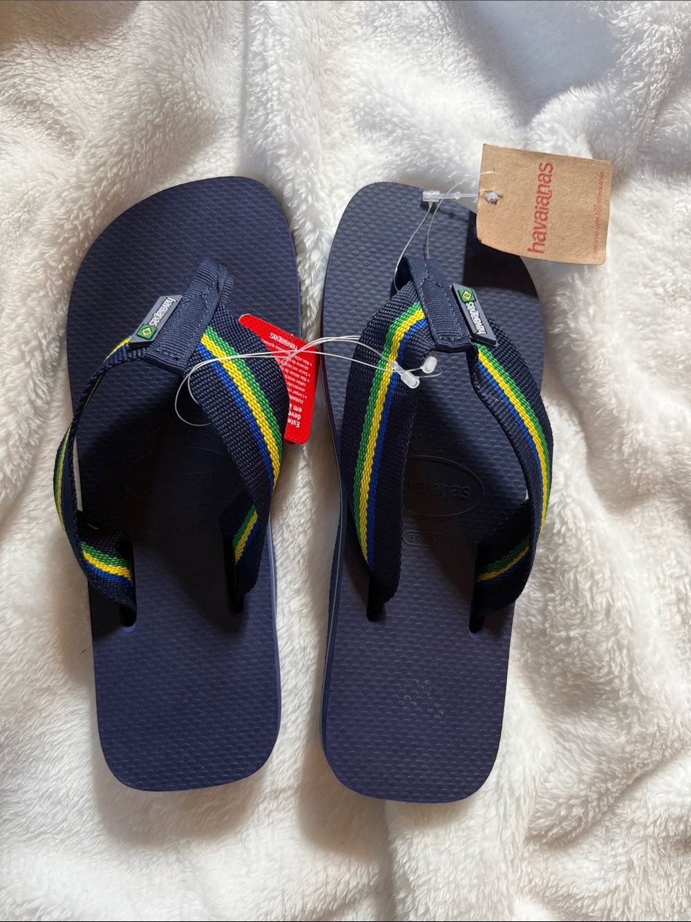 Havaianas Brazil Colored Sandals Flip Flop Unisex Size Men’s 8 Women’s 9.5